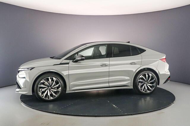 Skoda Enyaq iV Coupé 60 Sportline 204pk Automaat Adaptive cruise control, Achteruitrijcamera, Panoramadak, Navigatie, Stuurwiel verwarmd, Stoelverwarming, LED matrix koplampen, Parkeersensoren