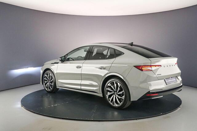 Skoda Enyaq iV Coupé 60 Sportline 204pk Automaat Adaptive cruise control, Achteruitrijcamera, Panoramadak, Navigatie, Stuurwiel verwarmd, Stoelverwarming, LED matrix koplampen, Parkeersensoren