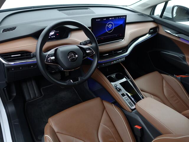 Skoda Enyaq iV 60+ Sportline- Warmtepomp, Design Leder Interieur, Sfeerverlichting, Standkachel, Xenon Led