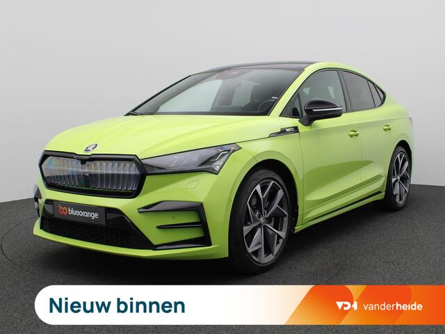 Skoda Enyaq iV Coupé 80 RS 300PK Aut. SOH 95% Panoramadak, Achteruitrijcamera, Adaptieve Cruise Controle, Stoel-Stuurverwarming, Keyless, Side Assist, Trekhaak, 21" LM Velgen