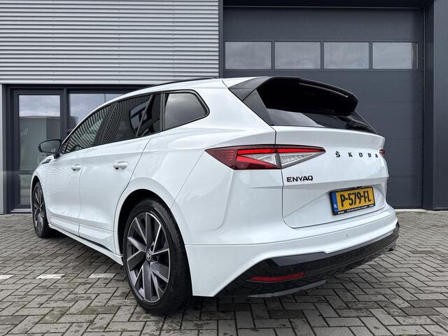 Skoda Enyaq iV 80 Sportline ?SOH 90.2% ?Sportstoelen Half Leder Alcantara ?Matrix LED ?Full LED ?Sfeerverlichting ?Navigatie ?Camera ?Lichtmetaal 20" ?Parkeersensoren