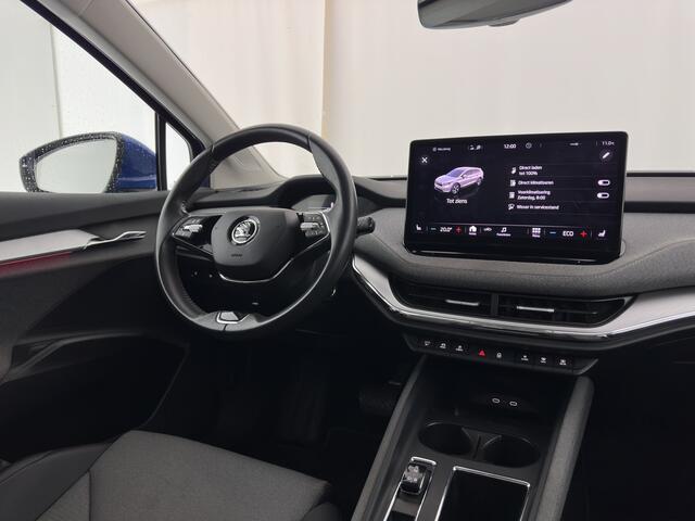 Skoda Enyaq iV 80 [ 3-Fase ] (INCL-BTW) *LEATHER-FABRIC | FULL-LED | DIGI-COCKPIT | CAMERA | KEYLESS | NAVI-FULLMAP | AMBIENT-LIGHT | ECC | HEATED-COMFORTSEATS | DAB+ | PDC | CRUISE | CARPLAY | TOWBAR | 19"ALU*