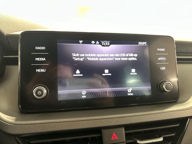 Skoda Kamiq 1.0 TSI 110pk Ambition · Apple/Android Car Play · Airco · P-Sensoren · Cruise Control · Getint Glas · 16'' Inch · Garantie t/m 12-11-2027 of 100.000km