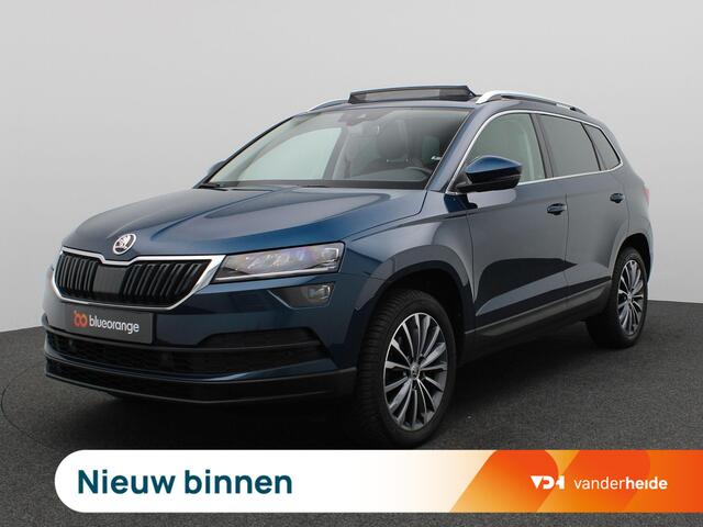 Skoda Karoq 1.5 TSI ACT Business Edition 150PK DSG Pano-Schuifdak, Canton Audio, Keyless, Memorystoel, Adaptieve Cruise Control, Achteruitrijcamera, Side Assist, Navi, Stoelverwarming, Voorruitverwarming, 18" LM Velgen