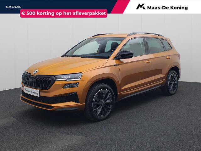 Skoda Karoq 1.5TSI/150PK ACT Sportline DSG · Navigatie · Trekhaak · Apple/Android Car Play · Camera · Garantie tot maart 2029 of 60000km.