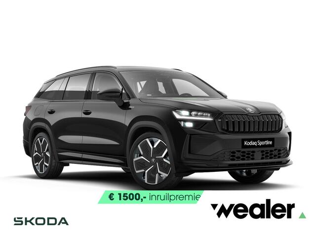 Skoda Kodiaq Sportline Business 1.5 TSI PHEV 150 kW | 20" Lichtmetalen velgen | Wegklapbare Trekhaak | Familie Pakket | Verwarmbare Voorruit | Comfortpakket | Panorama Dak |