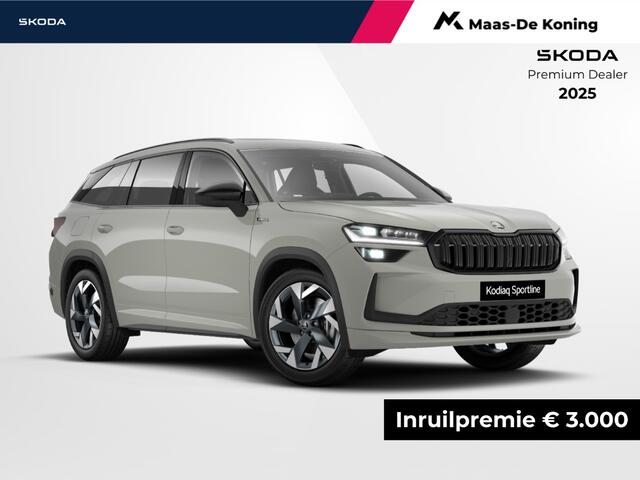 Skoda Kodiaq Sportline Business 1.5 TSI PHEV 150 kW / 204 PK SU V | Panorama dak | Trekhaak wegklapbaar | Comfort pakket | 3000 inruilpremie!!
