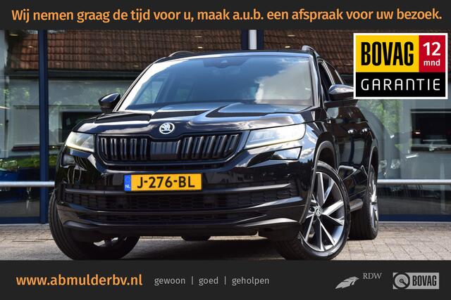 Skoda Kodiaq 1.5 TSI 150PK Sportline Business DSG Automaat | incl. BOVAG Garantie | Org. NL | Trekhaak | Virtual Cockpit | Stoelverwarming | Camera | 20'' Velgen | Adaptive Cruise Control | Elektrische Kofferklep |