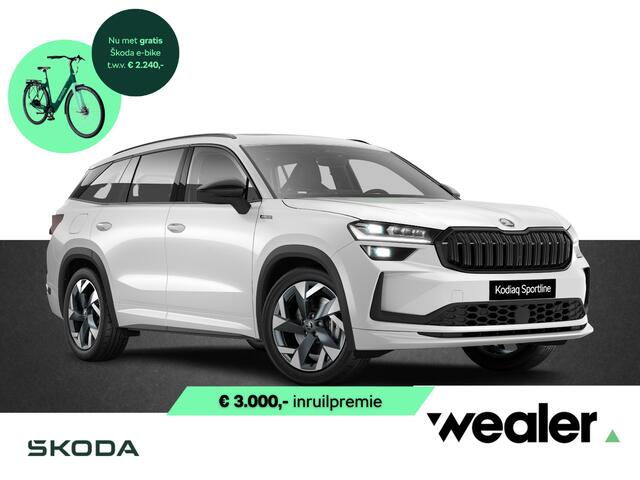 Skoda Kodiaq Sportline Business 1.5 TSI PHEV 204 PK GRATIS E-BIKE | Trekhaak | Panorama dak | 19" lichtmetalen velgen |