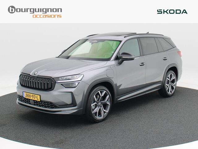 Skoda Kodiaq 1.5 TSi 204 Pk Automaat PHEV Sportline Business | Panoramadak | Elektrische Stoelen met Geheugen | Canton Audio | Trekhaak | CarPlay | LED | 20 Inch | 14 Km!!