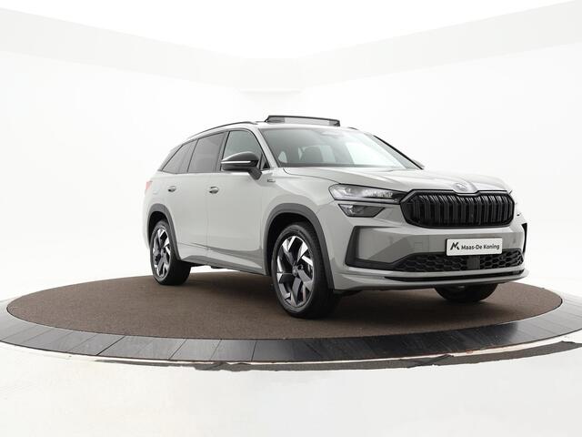 Skoda Kodiaq 1.5 TSI 204pk DSG PHEV Sportline Business · Panoramadak · Camera · Trekhaak · Apple/Android Car Play · Keyless · Matrix LED · 19'' Inch · Garantie t/m 01-07-2029 of 100.000km