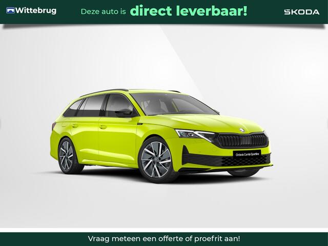 Skoda OCTAVIA Combi 1.5 TSI MHEV Sportline Business 18" lichtmetalen velgen / Panorama dak / Light & view pakket / Navigatie pakket / Adaptive cruise control / Winter pakket plus / Elektrisch verstelbare voorstoelen / ¤2000 inruilpremie