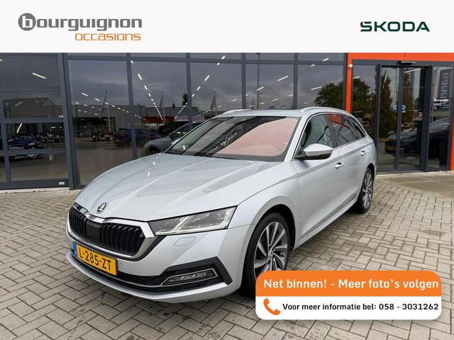 Skoda OCTAVIA Combi 1.5 e-TSi 150 Pk Automaat Business Edition Plus | Matrix LED | Panoramadak | Camera | Trekhaak | Travel Assist | Climate | 18 Inch | 69.188 Km!!