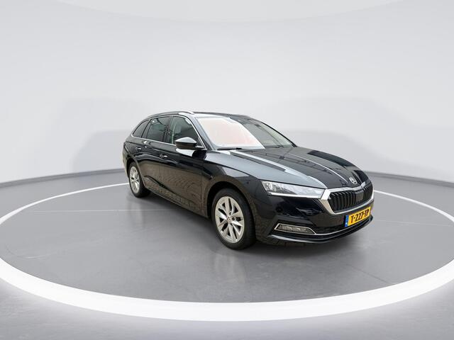 Skoda OCTAVIA Combi 1.0 e-TSI 110pk DSG Business Edition · Apple/Android Car Play · Keyless · Elek. Achterklep · ACC · Stoelverwarming · Navigatie · Draadloze Telefoonlader · Garantie t/m 11-09-2027 of 100.000km