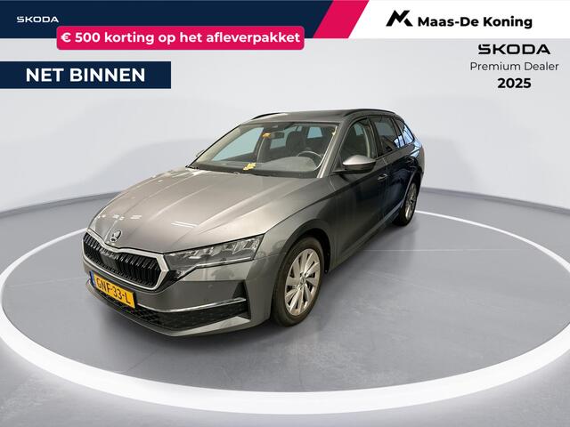 Skoda OCTAVIA Combi 1.5 TSI 115pk DSG MHEV Business Edition Plus · Camera · Apple/Android Car Play · Elek. Trekhaak · P-Sensoren · Elek. Achterklep · Keyless · 17'' Inch · Garantie t/m 29-09-2028 of 100.000km