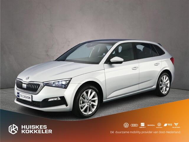 Skoda SCALA Sport Business 1.0 TSI 110pk DSG Automaat Panoramadak, Achteruitrijcamera, Cruise control, App connect, LED koplampen, Parkeersensor achter, Airco, DAB, Radio