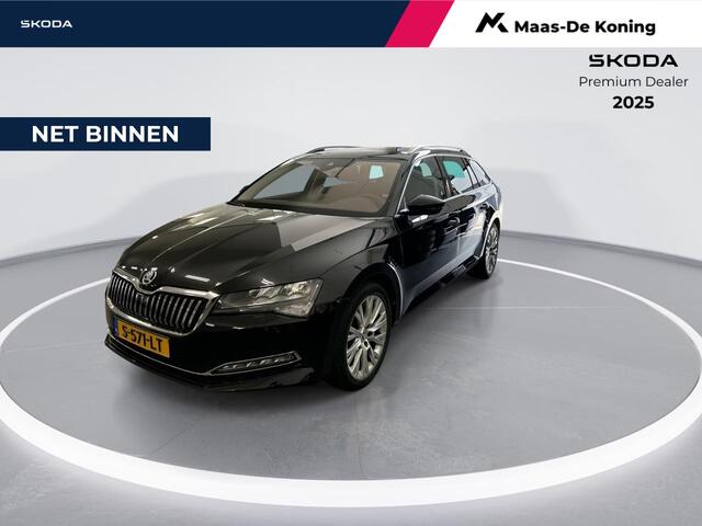 Skoda SUPERB Combi 1.5 Tsi 150pk DSG ACT Business Edition Plus · Apple/Android Car Play · Camera · Keyless · Elek. Achterklep · Cruise Control · Stoelverwarming · 18'' Inch · Garantie t/m 23-03-2027 of 100.000km