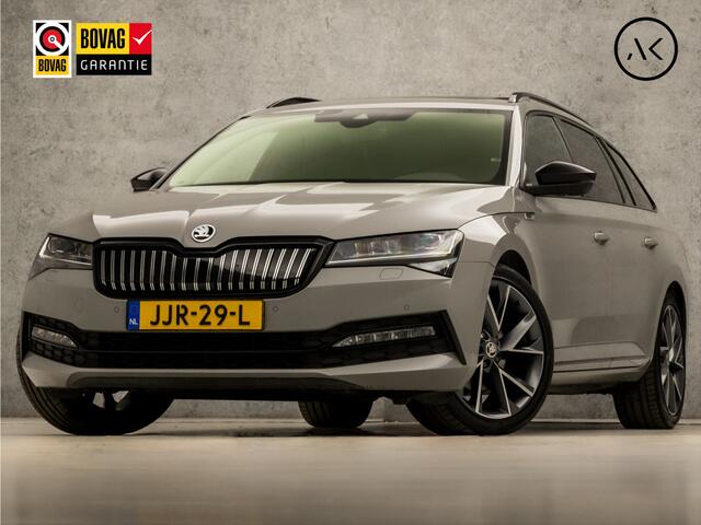 Skoda SUPERB Combi 1.4 TSI iV Sportline 218Pk Automaat (PANORAMADAK, VIRTUAL COCKPIT, APPLE CARPLAY, LEDER/ALCANTARA, MEMORY SEATS, KEYLESS, 360 CAMERA, ADAPTIVE CRUISE, SFEERVERLICHTING, NIEUWE APK, NIEUWSTAAT)