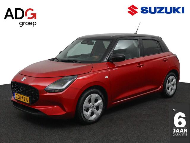 Suzuki SWIFT 1.2 Select Smart Hybrid | Stoelverwarming | Grootscherm Navigatie | Draadloos Apple Carplay | Bi- tone parelmoer Rood | Parkeersensoren Achter | Keyless Entry |