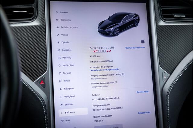 Tesla MODEL S P100D Performance NL Auto Full Self Driving Stoelventilatie 21" Carbon