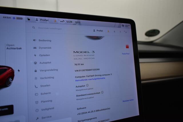 Tesla Model 3 Long Range AWD 75 kWh 19"Trekhaak Nieuwstaat Autopilot FSD Comp Leder Camera Panodak