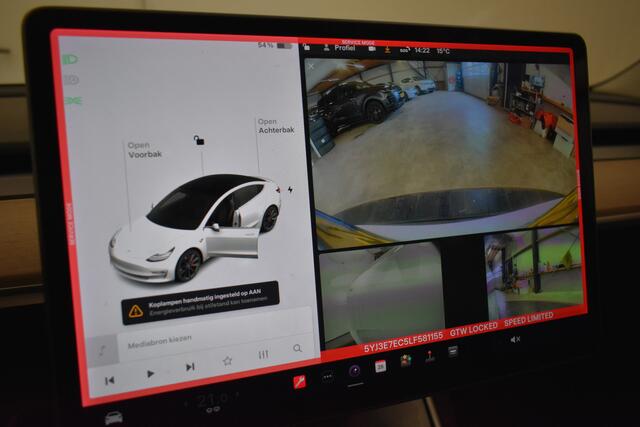 Tesla Model 3 Performance AWD 75 kWh 464PK 20 inch Autopilot FSD Comp Leder Camera Panodak