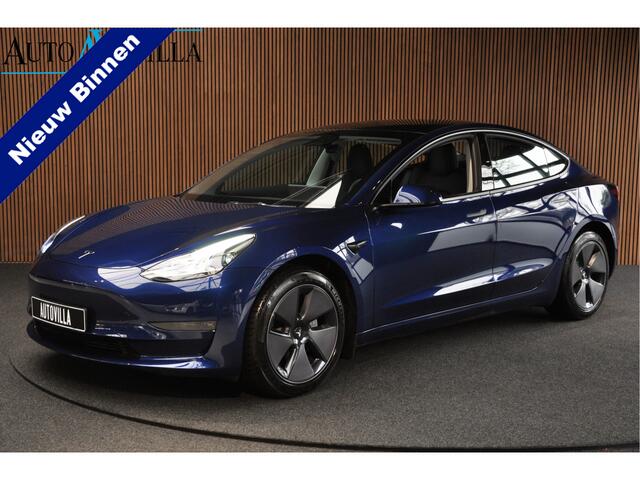 Tesla Model 3 Long Range AWD 78 kWh Autopilot ACC Stuurverw. PDC Leer Navi Panoramadak 360° Elektr. achterklep Stoelverwarming voor & achter Climate voor & achter LM velgen BTW auto! Nieuw!