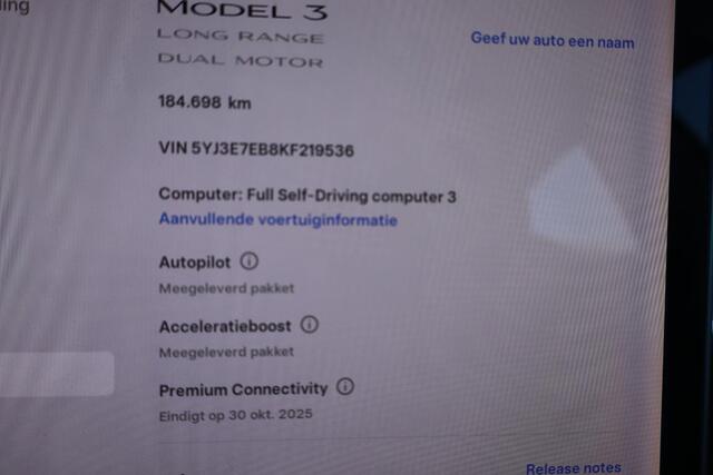 Tesla Model 3 Long Range AWD 75 kWh Autopilot, Lederen interieur, Stoelverwarming, Panoramadak, 360 camera, Zie foto's!