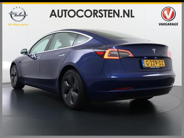 Tesla Model 3 RWD SR+ 60kWh 325PK Lmv 18" AutoPilot FSD 2.5 Leder PanoDak Adaptive-Cruise Lmv Camera's Elektr.-Stuur+Stoelen+Spiegels+Geheugen+Easy-Entry+Verwarmde stoelen Park assistent PDC WIFI Lane-Assist Speed-Assist Navi LED Comfortstoelen ACC DAB Voorverwarmen in