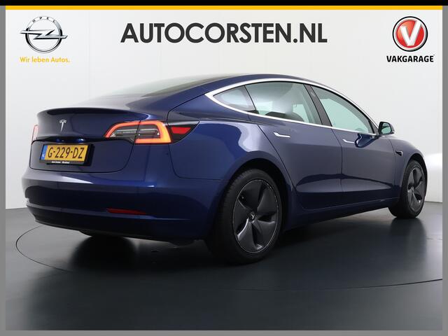 Tesla Model 3 RWD SR+ 60kWh 325PK Lmv 18" AutoPilot FSD 2.5 Leder PanoDak Adaptive-Cruise Lmv Camera's Elektr.-Stuur+Stoelen+Spiegels+Geheugen+Easy-Entry+Verwarmde stoelen Park assistent PDC WIFI Lane-Assist Speed-Assist Navi LED Comfortstoelen ACC DAB Voorverwarmen in