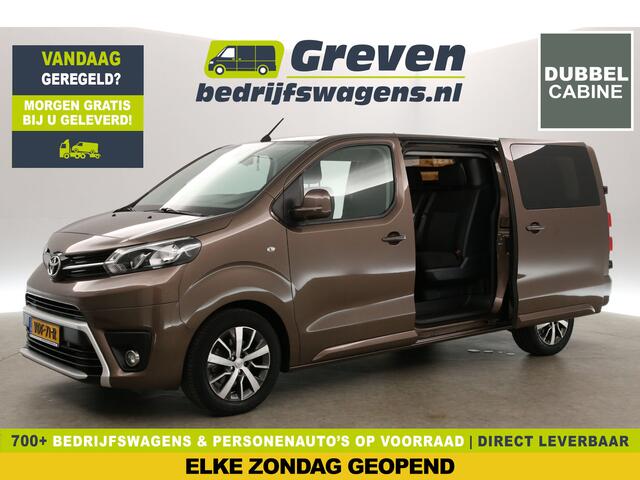 Toyota PROACE 2.0 D-4D Long L3H1 | Dubbele Cabine | 5 Persoons | Camera | 2xSchuifdeur | LED | Navi | Trekhaak | Airco | Cruise | 17"LMV | PDC |
