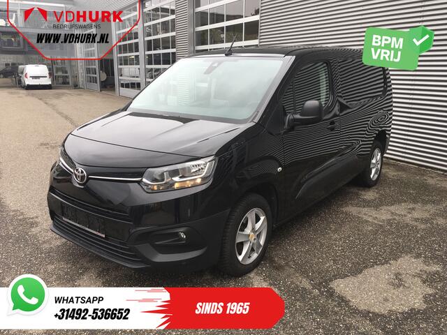 Toyota PROACE CITY 1.2 Turbo 130 pk Aut. L2 Benzine BPM VRIJ! 3Pers./ Carplay/ Camera/ LMV/ PDC/ Airco/ Cruise