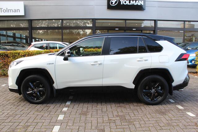 Toyota RAV4 2.5 Hybrid AWD Bi-Tone | Rijklaar | Trekhaak | Panoramadak | Apple/Android | LED | Elek.Achterklep | Leder | Dealer onderhouden