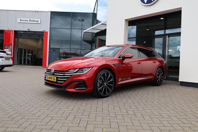 Volkswagen Arteon Shooting Brake 2.0 TSI R-Line Business+ 190PK / 140kW 7 versn. DSG, Assistentiepakket, Designpakket, Licht & zicht-pakket, Comfort+ pakket, Decor inleg 'black carbon', IQ. Light, Stuurwiel verwarmd 20"inch lichtmetalen Velgen, etc.
