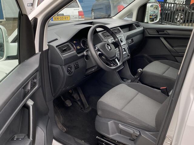 Volkswagen CADDY 1.6 TDI L1H1 Trendline K-EDITION, EURO 5, AIRCO, SCHUIFDEUR RECHTS, ELEK-RAMEN, BLUETOOTH-RADIO-USB-AUX-SD, AIRBAGS, CENT-VERGRENDELING, DAKDRAGERS, LM-VELGEN, TREKHAAK, APK TOT 25-06-26