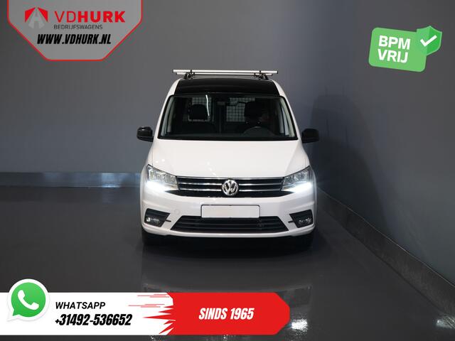 Volkswagen CADDY 2.0 TDI 100 pk DSG Aut. BPM VRIJ! Edition 35 Carplay/ Stoelverw./ Standkachel/ Cruise/ Airco/ PDC/ LMV/ Dakdragers/ Trekhaak/ Inrichting