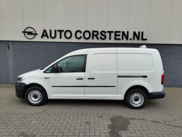 Volkswagen CADDY MAXI AUT-6 1.4 TGI CNG EcoFuel Apple Carplay Android Auto Navi Airco Verwarmbare voorruit Cruise Controle Pdc Comfortline 2X Schuifdeur Betonplex Vloer Wandbetimmering Regen-Lichtsensor Executive Plus Pakket Bluetooth Compressed Natural Gas Brandstof Euro 6 Ze