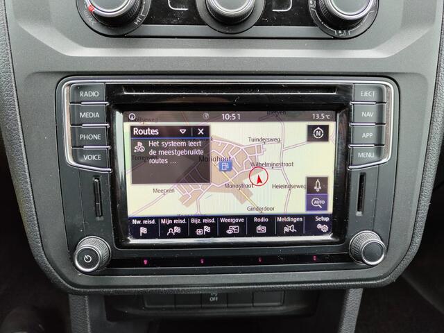 Volkswagen CADDY MAXI AUT-6 1.4 TGI CNG EcoFuel Apple Carplay Android Auto Navi Airco Verwarmbare voorruit Cruise Controle Pdc Comfortline 2X Schuifdeur Betonplex Vloer Wandbetimmering Regen-Lichtsensor Executive Plus Pakket Bluetooth Compressed Natural Gas Brandstof Euro 6 Ze