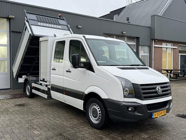 Volkswagen CRAFTER 2.0 TDI Maxi Kipper 3500kg trekgewicht Euro 6 Airco Cruise controle 6-Persoons Telefoonverbinding Gereedschapskist Kieper Open laadbak Pick-up Bpm vrij