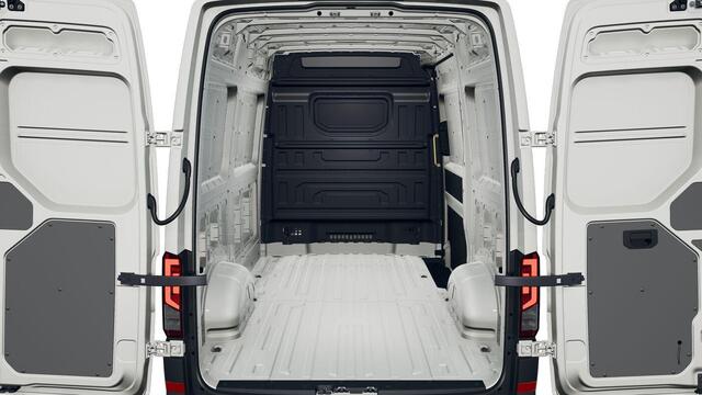 Volkswagen CRAFTER Bedrijfswagens Trendline L3H3 35 (140 pk) 103 kW pk 6 versn. Hand | Vierseizoensbanden | Trekhaak met vaste kogel (inclusief aanhangwagenstabilisator) | Middelhoog dak (h3) | Achteruitrijcamera (rear view) |
