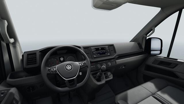 Volkswagen CRAFTER Bedrijfswagens Trendline L3H3 2.0 TDI (140 pk) 103 kW pk 6 vers. Bijrijdersbank inclusief opbergvak | Middelhoog dak (h3) | Radio composition met 10" touch- kleurendisplay | Stoelbekleding kunstleder "mesh" |