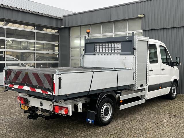 Volkswagen CRAFTER 2.0 TDI DC Kipper 3500kg trekgewicht Euro 6 Airco Cruise controle 6-Persoons Telefoonverbinding Gereedschapskist Kieper Open laadbak Pick-up Bpm vrij 109pk