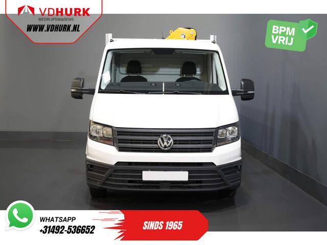 Volkswagen CRAFTER 50 165 pk Effer 352S Kraan/ Crane/ Kran/ Autokran/ PTO/ Open laadbak/ Dubbel Lucht