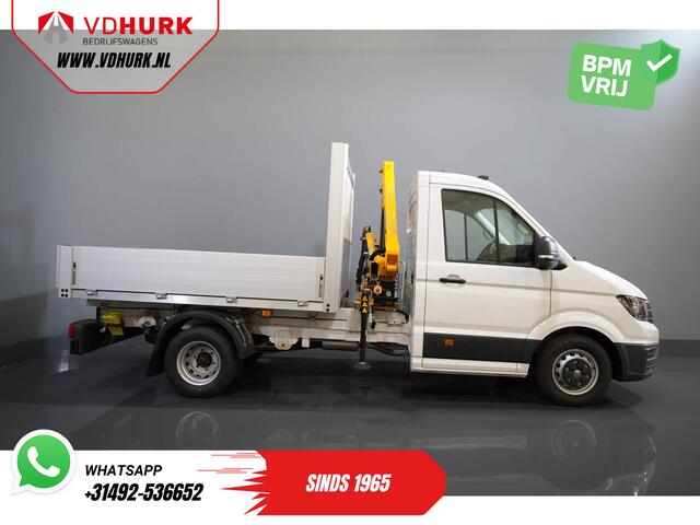 Volkswagen CRAFTER 50 165 pk Effer 352S Kraan/ Crane/ Kran/ Autokran/ PTO/ Open laadbak/ Dubbel Lucht
