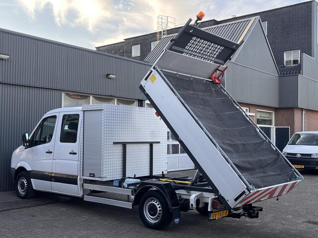Volkswagen CRAFTER 35 2.0 TDI DC Maxi Kipper 3500kg trekgewicht Euro 6 Airco Cruise controle 6-Persoons Telefoonverbinding Gereedschapskist Kieper Open laadbak Pick-up Bpm vrij