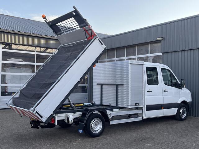 Volkswagen CRAFTER 35 2.0 TDI DC Maxi Kipper 3500kg trekgewicht Euro 6 Airco Cruise controle 6-Persoons Telefoonverbinding Gereedschapskist Kieper Open laadbak Pick-up Bpm vrij