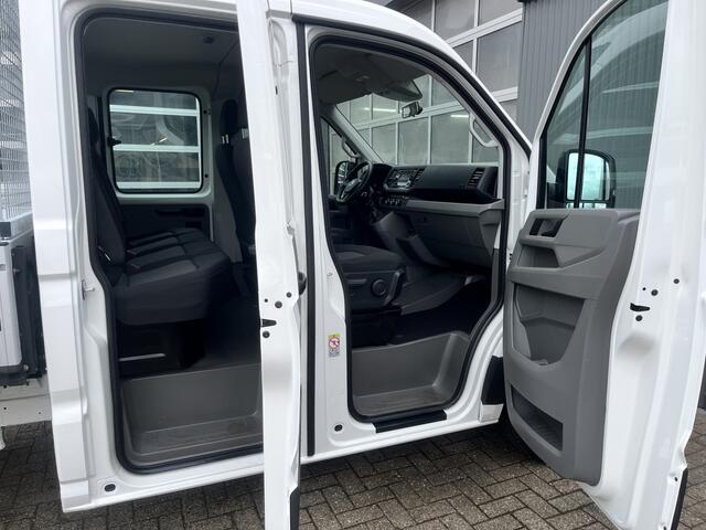 Volkswagen CRAFTER 35 2.0 TDI DC Open laadbak Airco Cruise controle Pick-up Euro 6 Parkeerhulp achter evt 2500kg trekgewicht 6 persoons p-up bakwagen open laadbak Pritsche