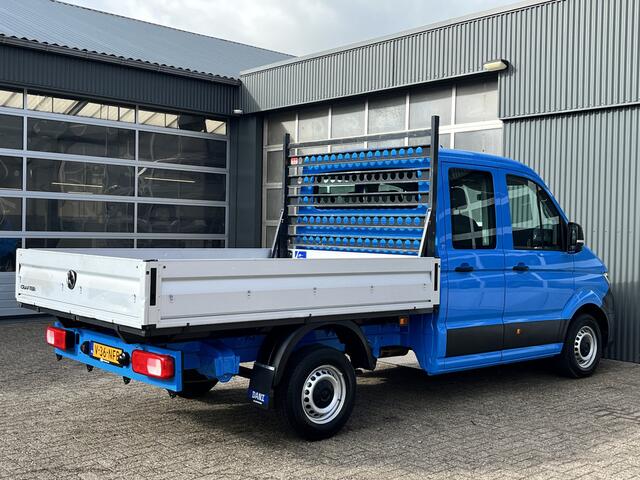 Volkswagen CRAFTER 35 2.0 TDI L3 DC Airco Cruise controle Euro 6 Pick-up Telefoonverbinding Voorruit verwarming 6-persoons Open laadbak Pick-up p-up Bakwagen 1e eigenaar