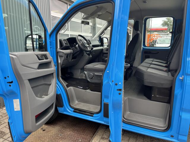 Volkswagen CRAFTER 35 2.0 TDI L3 DC Airco Cruise controle Euro 6 Pick-up Telefoonverbinding Voorruit verwarming 6-persoons Open laadbak Pick-up p-up Bakwagen 1e eigenaar