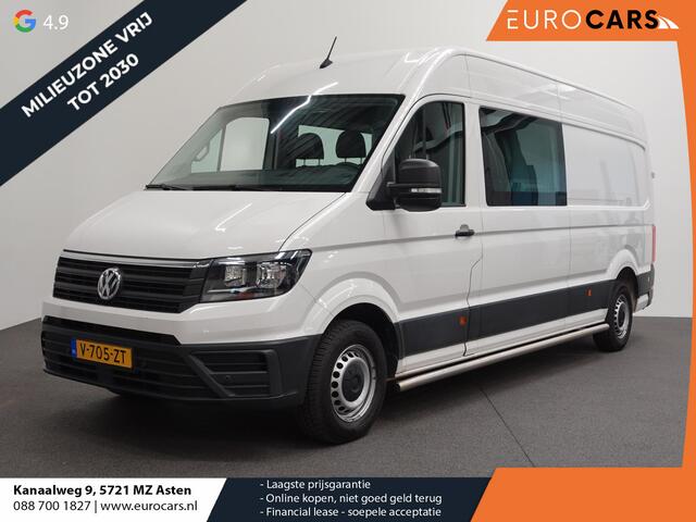 Volkswagen CRAFTER 140pk L4H3 / L3H2 Dubbele cabine Airco Cruise control Trekhaak Navigatie Carplay Camera Sidebars Euro6